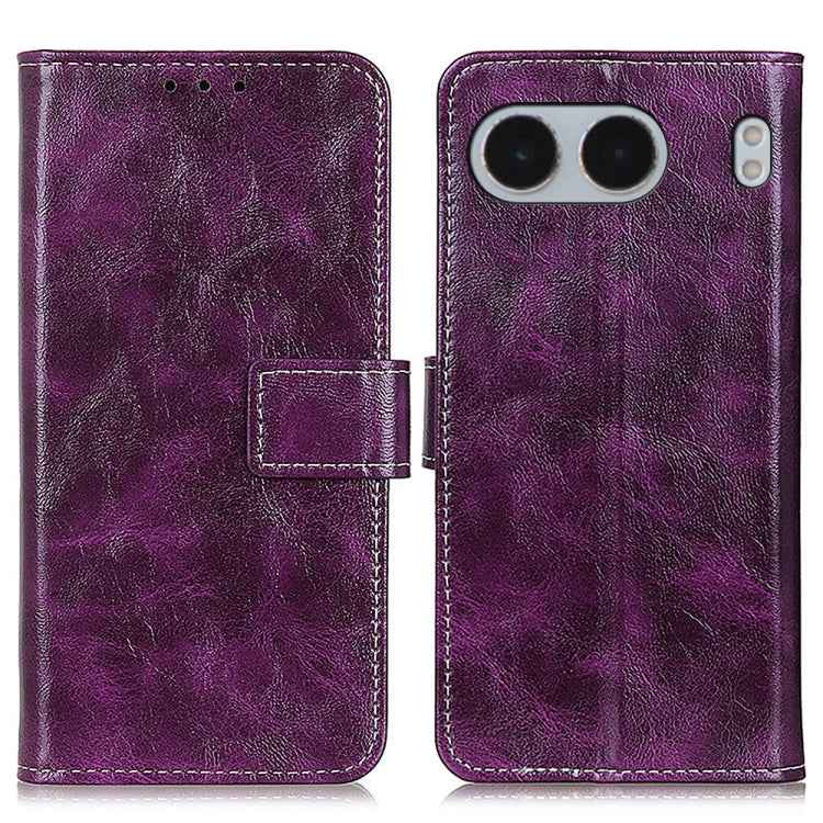 Retro Crazy Horse Texture Leather Phone Case
