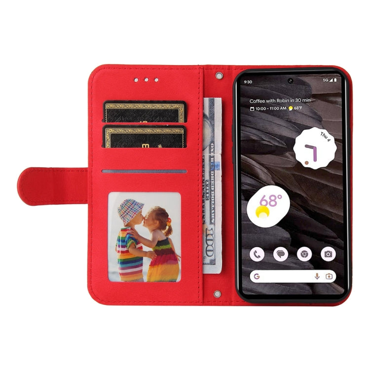 Skin Feel Life Tree Metal Button Leather Phone Case, For Google Pixel 7a, For Google Pixel 7 Pro, For Google Pixel 7