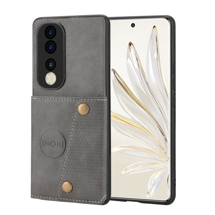 Double Buckle Card Slots Magnetic Phone Case, For Honor 200, For Honor 200 Pro, For Honor 90 Pro, For Honor 90