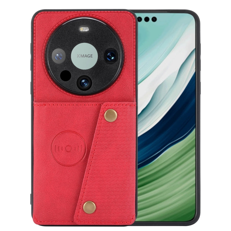 Double Buckle Card Slots Magnetic Phone Case, For Huawei Pura 70, For Huawei Mate 60, For Huawei Mate 60 Pro, For Huawei nova 11 Pro, For Huawei nova 11