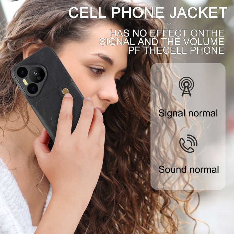 Double Buckle Card Slots Magnetic Phone Case, For Huawei Pura 70, For Huawei Mate 60, For Huawei Mate 60 Pro, For Huawei nova 11 Pro, For Huawei nova 11