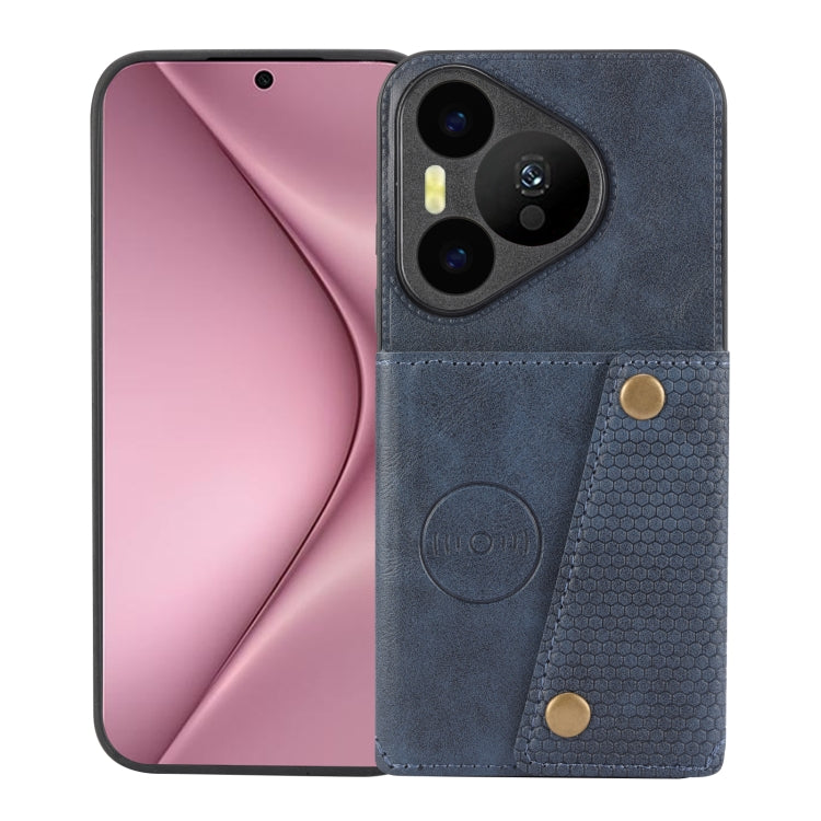 Double Buckle Card Slots Magnetic Phone Case, For Huawei Pura 70, For Huawei Mate 60, For Huawei Mate 60 Pro, For Huawei nova 11 Pro, For Huawei nova 11