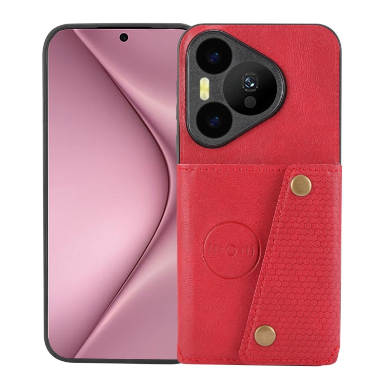 Double Buckle Card Slots Magnetic Phone Case, For Huawei Pura 70, For Huawei Mate 60, For Huawei Mate 60 Pro, For Huawei nova 11 Pro, For Huawei nova 11