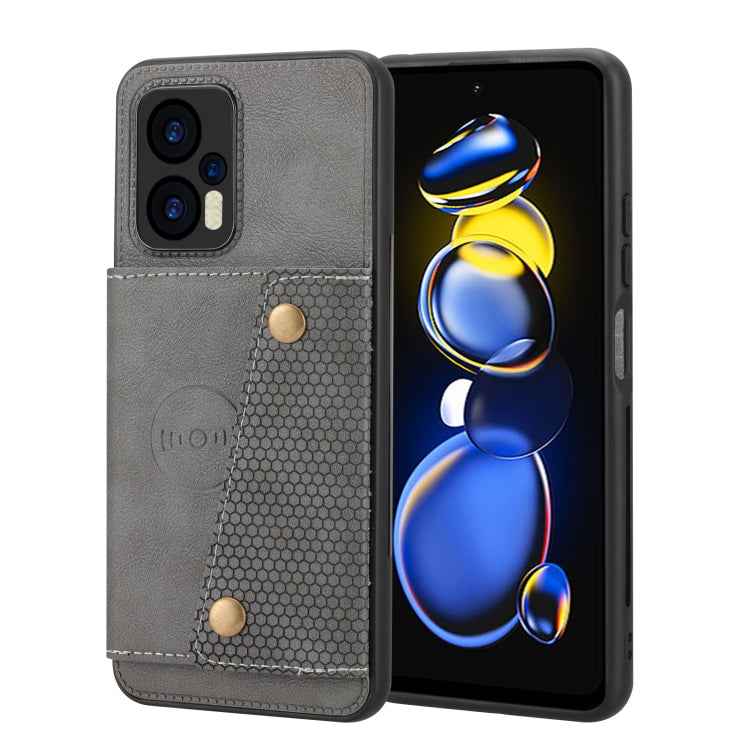 Double Buckle Card Slots Magnetic Phone Case, For Xiaomi Redmi Note 12 Turbo/Poco F5, For Xiaomi Redmi Note 12S 4G, For Xiaomi Redmi K40S / Poco F4
