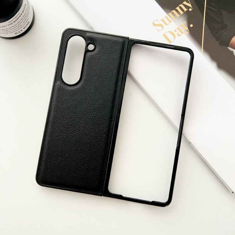 Litchi Texture PC +TPU Shockproof Phone Case, For Samsung Galaxy Z Fold5, For Samsung Galaxy Z Flip5