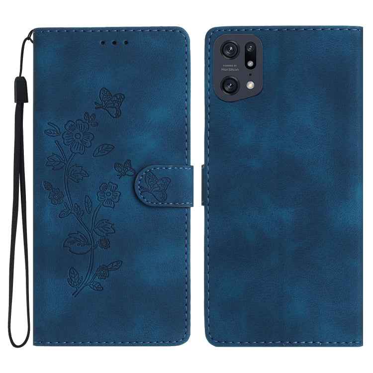 Flower Butterfly Embossing Pattern Leather Phone Case, For OPPO A98 5G, For OPPO A58, For OPPO A17, For OPPO Reno8 Lite 5G / Reno7 Z, For OPPO A57 2022 / A77 5G, For OPPO Reno8 Pro 5G, For OPPO Reno8 5G, For OPPO Find X5 Pro