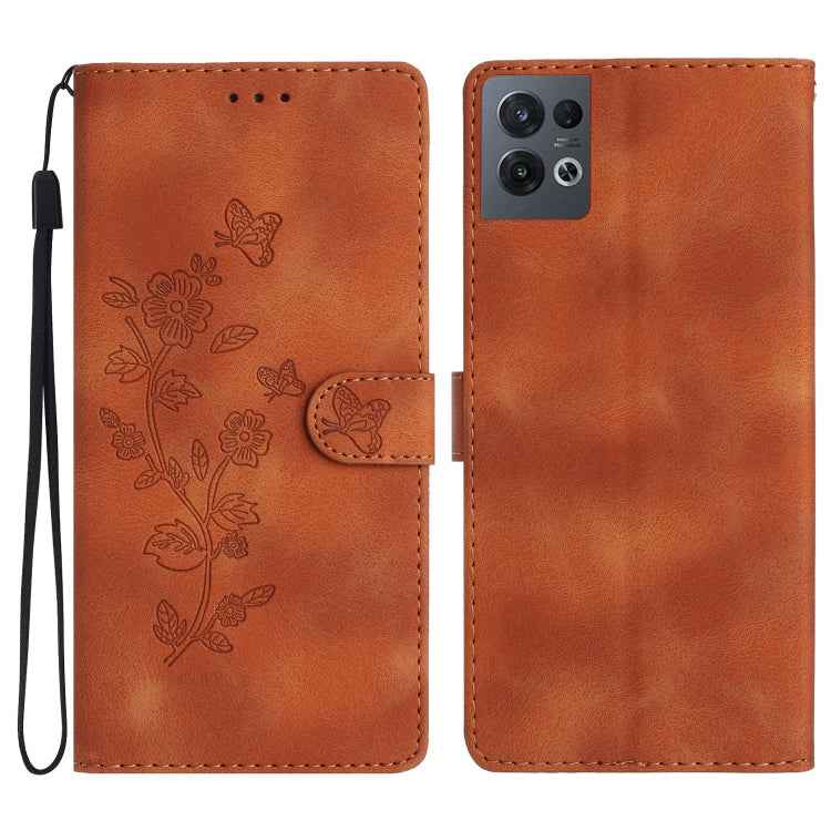 Flower Butterfly Embossing Pattern Leather Phone Case, For OPPO A98 5G, For OPPO A58, For OPPO A17, For OPPO Reno8 Lite 5G / Reno7 Z, For OPPO A57 2022 / A77 5G, For OPPO Reno8 Pro 5G, For OPPO Reno8 5G, For OPPO Find X5 Pro