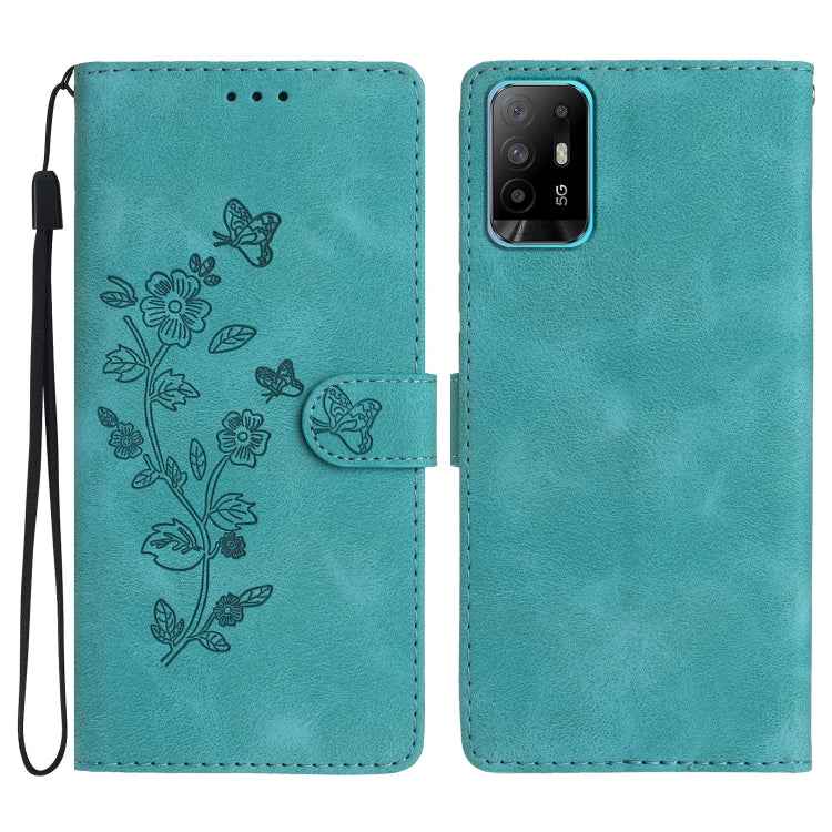 Flower Butterfly Embossing Pattern Leather Phone Case, For OPPO Find X5, For OPPO Find X5 Lite / Reno7 5G, For OPPO A36 / A76 / A96, For OPPO A94 5G, For OPPO A74 / A54 / A93 5G, For OPPO A52 / A72 / A92, For OPPO A79 5G