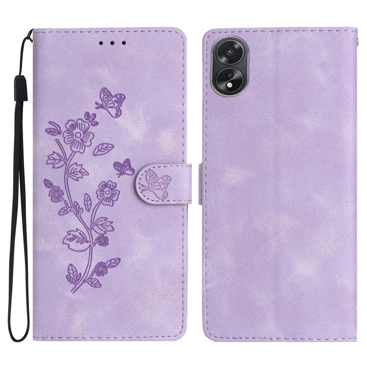 Flower Butterfly Embossing Pattern Leather Phone Case, For OPPO Reno15 5G Global, For OPPO Find X9, For OPPO A6 Pro 4G / 5G / F31 5G, For OPPO Find X9 Pro, For OPPO A18, For OPPO A38, For OPPO Reno10 5G / Reno10 Pro 5G Global, For OPPO A78