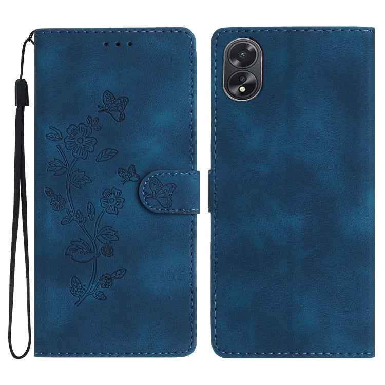 Flower Butterfly Embossing Pattern Leather Phone Case, For OPPO A98 5G, For OPPO A58, For OPPO A17, For OPPO Reno8 Lite 5G / Reno7 Z, For OPPO A57 2022 / A77 5G, For OPPO Reno8 Pro 5G, For OPPO Reno8 5G, For OPPO Find X5 Pro