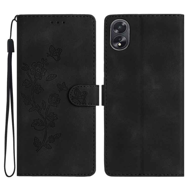 Flower Butterfly Embossing Pattern Leather Phone Case, For OPPO A98 5G, For OPPO A58, For OPPO A17, For OPPO Reno8 Lite 5G / Reno7 Z, For OPPO A57 2022 / A77 5G, For OPPO Reno8 Pro 5G, For OPPO Reno8 5G, For OPPO Find X5 Pro