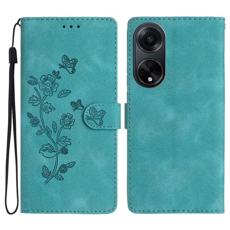 Flower Butterfly Embossing Pattern Leather Phone Case, For OPPO A98 5G, For OPPO A58, For OPPO A17, For OPPO Reno8 Lite 5G / Reno7 Z, For OPPO A57 2022 / A77 5G, For OPPO Reno8 Pro 5G, For OPPO Reno8 5G, For OPPO Find X5 Pro