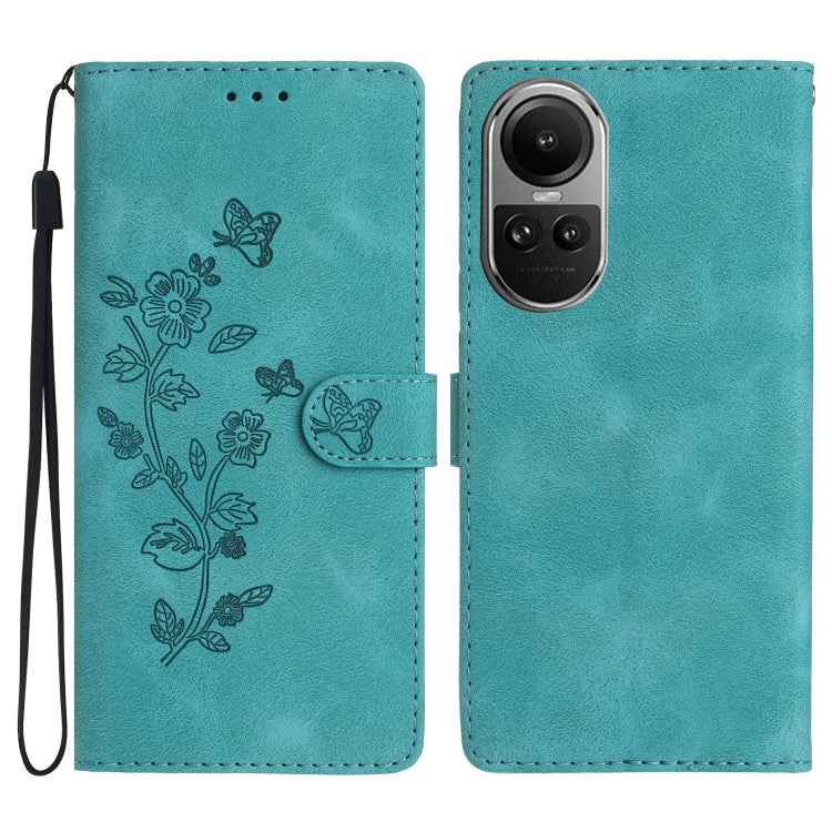 Flower Butterfly Embossing Pattern Leather Phone Case, For OPPO Reno15 5G Global, For OPPO Find X9, For OPPO A6 Pro 4G / 5G / F31 5G, For OPPO Find X9 Pro, For OPPO A18, For OPPO A38, For OPPO Reno10 5G / Reno10 Pro 5G Global, For OPPO A78