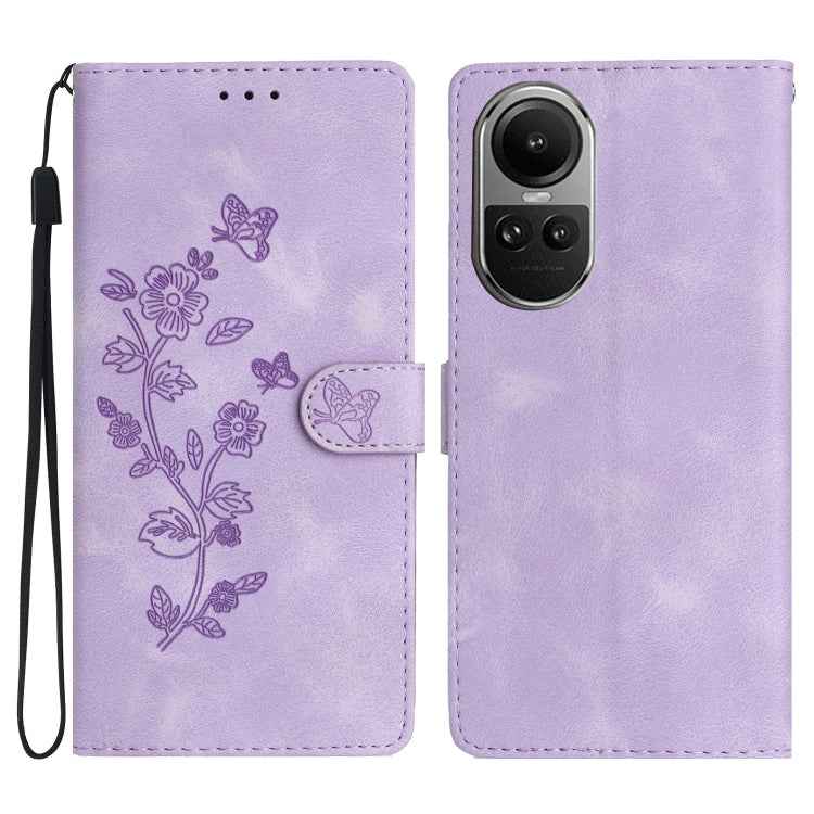 Flower Butterfly Embossing Pattern Leather Phone Case, For OPPO Reno15 5G Global, For OPPO Find X9, For OPPO A6 Pro 4G / 5G / F31 5G, For OPPO Find X9 Pro, For OPPO A18, For OPPO A38, For OPPO Reno10 5G / Reno10 Pro 5G Global, For OPPO A78