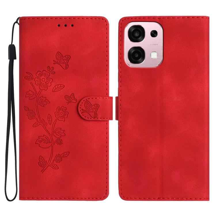 Flower Butterfly Embossing Pattern Leather Phone Case, For OPPO Reno15 5G Global, For OPPO Find X9, For OPPO A6 Pro 4G / 5G / F31 5G, For OPPO Find X9 Pro, For OPPO A18, For OPPO A38, For OPPO Reno10 5G / Reno10 Pro 5G Global, For OPPO A78