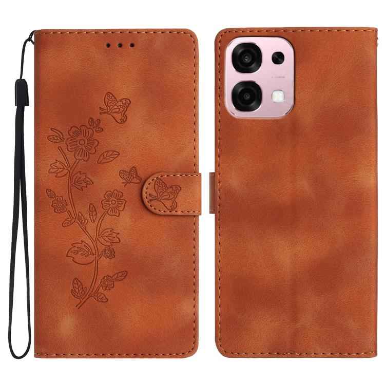 Flower Butterfly Embossing Pattern Leather Phone Case, For OPPO Reno15 5G Global, For OPPO Find X9, For OPPO A6 Pro 4G / 5G / F31 5G, For OPPO Find X9 Pro, For OPPO A18, For OPPO A38, For OPPO Reno10 5G / Reno10 Pro 5G Global, For OPPO A78