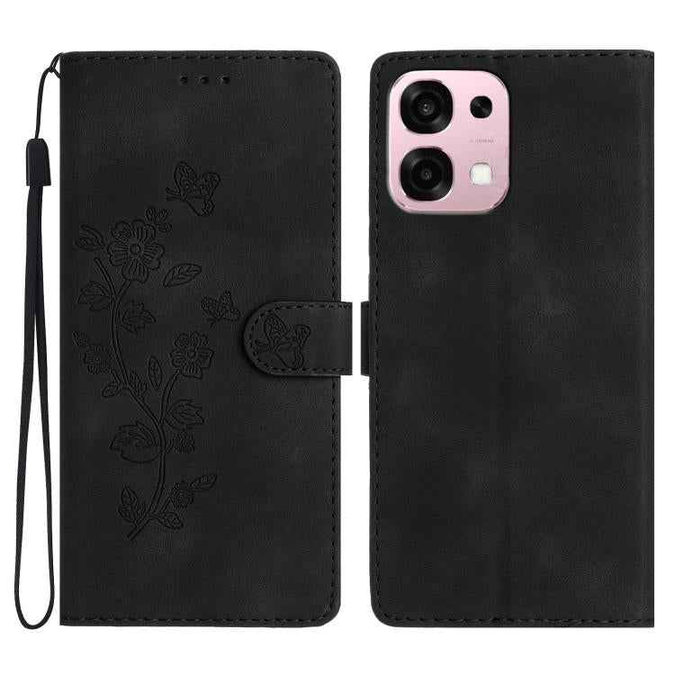 Flower Butterfly Embossing Pattern Leather Phone Case, For OPPO Reno15 5G Global, For OPPO Find X9, For OPPO A6 Pro 4G / 5G / F31 5G, For OPPO Find X9 Pro, For OPPO A18, For OPPO A38, For OPPO Reno10 5G / Reno10 Pro 5G Global, For OPPO A78