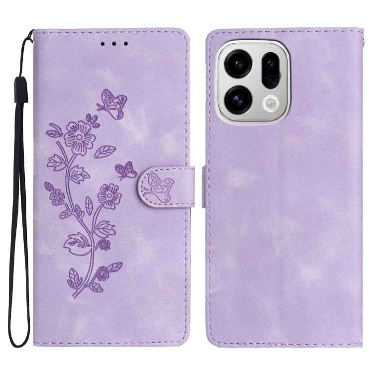 Flower Butterfly Embossing Pattern Leather Phone Case, For OPPO Reno15 5G Global, For OPPO Find X9, For OPPO A6 Pro 4G / 5G / F31 5G, For OPPO Find X9 Pro, For OPPO A18, For OPPO A38, For OPPO Reno10 5G / Reno10 Pro 5G Global, For OPPO A78