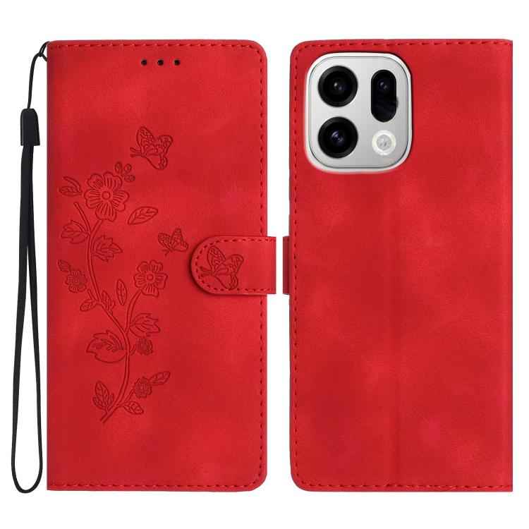 Flower Butterfly Embossing Pattern Leather Phone Case, For OPPO Reno15 5G Global, For OPPO Find X9, For OPPO A6 Pro 4G / 5G / F31 5G, For OPPO Find X9 Pro, For OPPO A18, For OPPO A38, For OPPO Reno10 5G / Reno10 Pro 5G Global, For OPPO A78