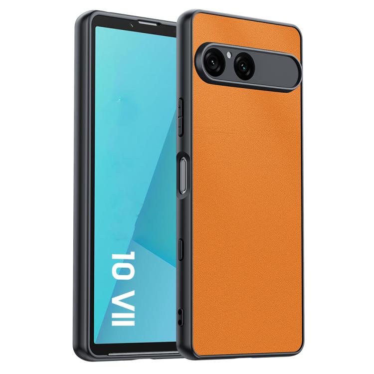Ultra-thin Plain Skin Leather Phone Case, For Sony Xperia 1 VIII, For Sony Xperia 10 VII, For Sony Xperia 1 VII, For Sony Xperia 10 VI, For Sony Xperia 1 VI, For Sony Xperia 1 V