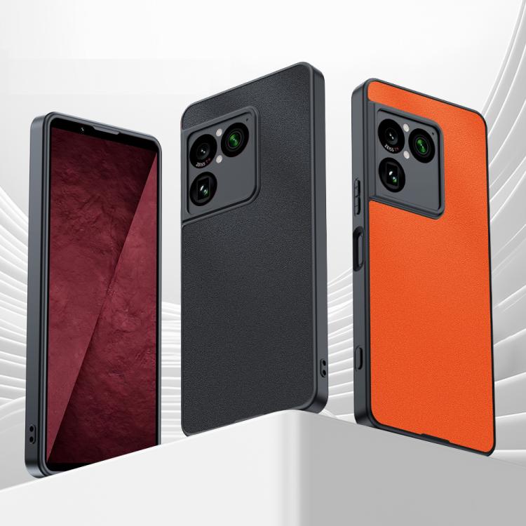 Ultra-thin Plain Skin Leather Phone Case, For Sony Xperia 1 VIII, For Sony Xperia 10 VII, For Sony Xperia 1 VII, For Sony Xperia 10 VI, For Sony Xperia 1 VI, For Sony Xperia 1 V
