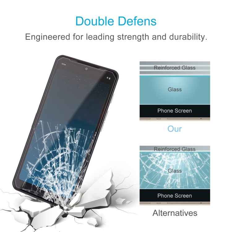 10pcs 0.26mm 9H 2.5D Tempered Glass Film, For CAT S75, For CAT S53, For CAT S52