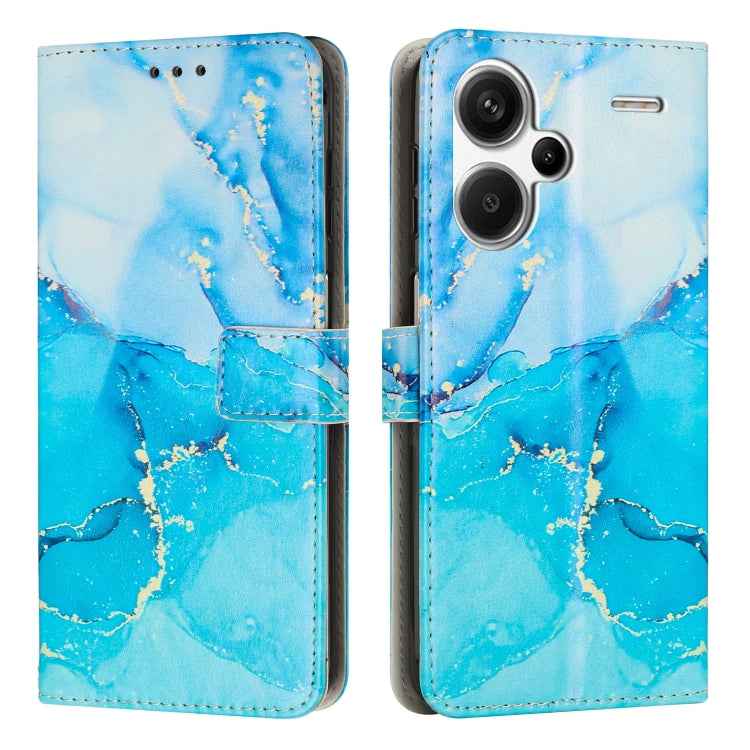 Painted Marble Pattern Leather Phone Case, For Redmi Note 13 Pro+, For Redmi Note 13 Pro 5G, For Redmi 12 4G / Redmi 12 5G / Note 12R, For Xiaomi Redmi Note 12 Turbo/Poco F5, For Xiaomi Redmi Note 12S 4G Global