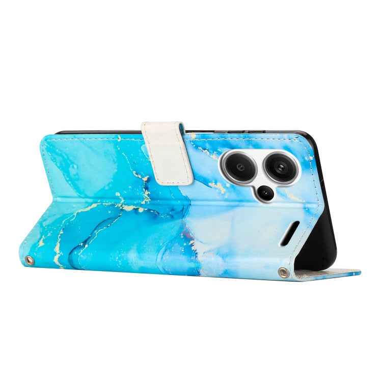Painted Marble Pattern Leather Phone Case, For Redmi Note 13 Pro+, For Redmi Note 13 Pro 5G, For Redmi 12 4G / Redmi 12 5G / Note 12R, For Xiaomi Redmi Note 12 Turbo/Poco F5, For Xiaomi Redmi Note 12S 4G Global
