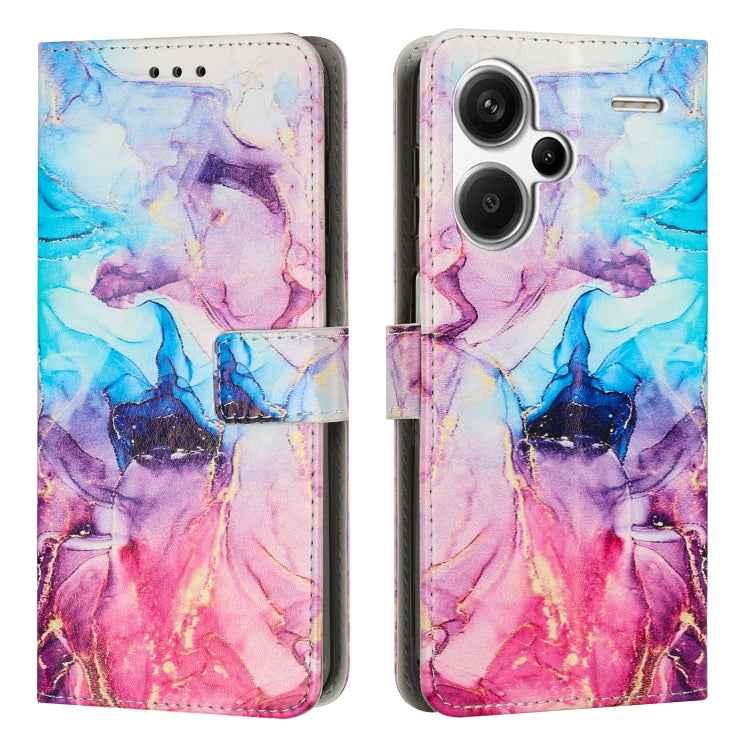 Painted Marble Pattern Leather Phone Case, For Redmi Note 13 Pro+, For Redmi Note 13 Pro 5G, For Redmi 12 4G / Redmi 12 5G / Note 12R, For Xiaomi Redmi Note 12 Turbo/Poco F5, For Xiaomi Redmi Note 12S 4G Global