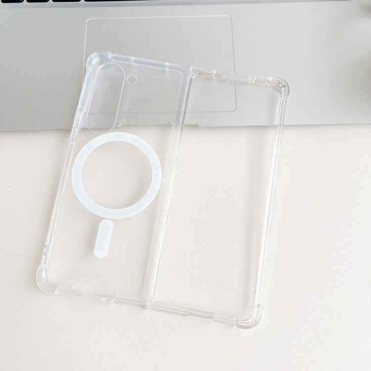 Magsafe Magnetic Transparent Shockproof Phone Case, For Samsung Galaxy Z Fold5 5G, For Samsung Galaxy Z Flip5 5G