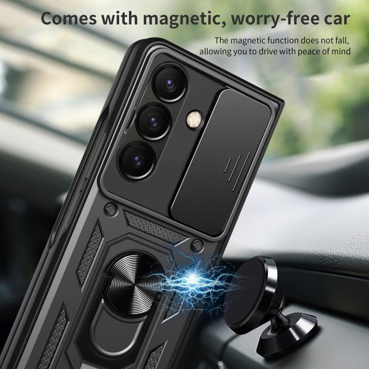 Sliding Camera Cover Design TPU+PC Phone Case, For Galaxy Z Fold8 Ultra 5G, For Samsung Galaxy Z Fold7, For Samsung Galaxy Z Fold6, For Samsung Galaxy Z Fold5