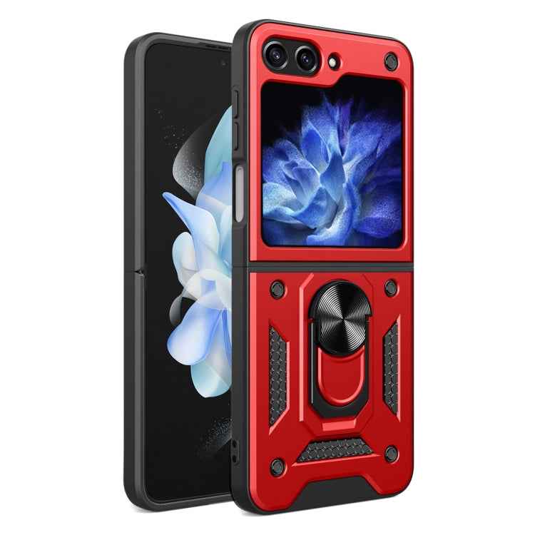 Armor Magnetic Bracket TPU+PC Phone Case, For Samsung Galaxy Z Flip7, For Samsung Galaxy Z Flip6 / Flip7 FE, For Samsung Galaxy Z Flip5