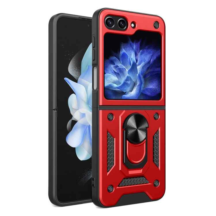 Armor Magnetic Bracket TPU+PC Phone Case, For Samsung Galaxy Z Flip7, For Samsung Galaxy Z Flip6 / Flip7 FE, For Samsung Galaxy Z Flip5