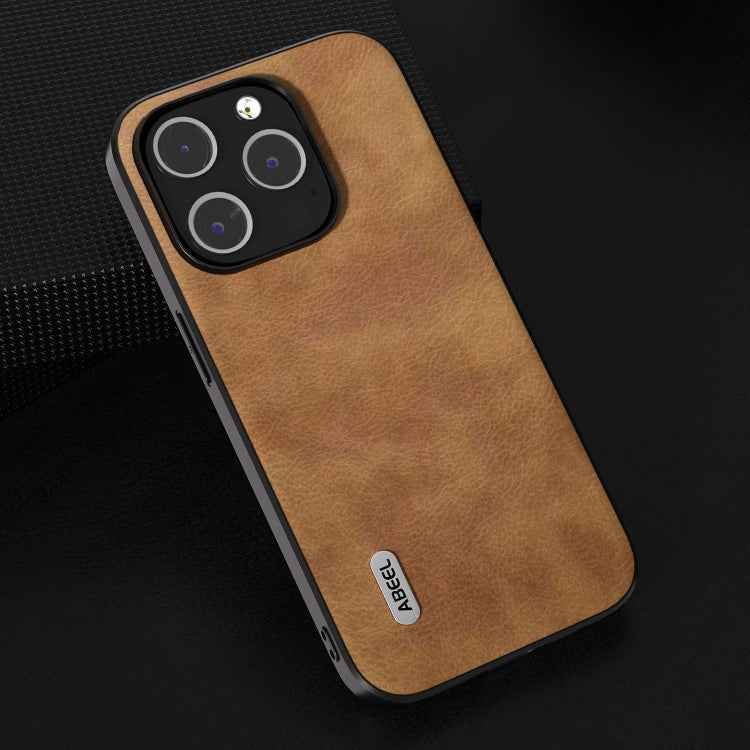 ABEEL Retro Litchi Texture PU Phone Case, For iPhone 15 Pro Max, For iPhone 15 Pro, For iPhone 15 Plus, For iPhone 15, For iPhone 14 Plus, For iPhone 14, For iPhone 14 Pro, For iPhone 14 Pro Max