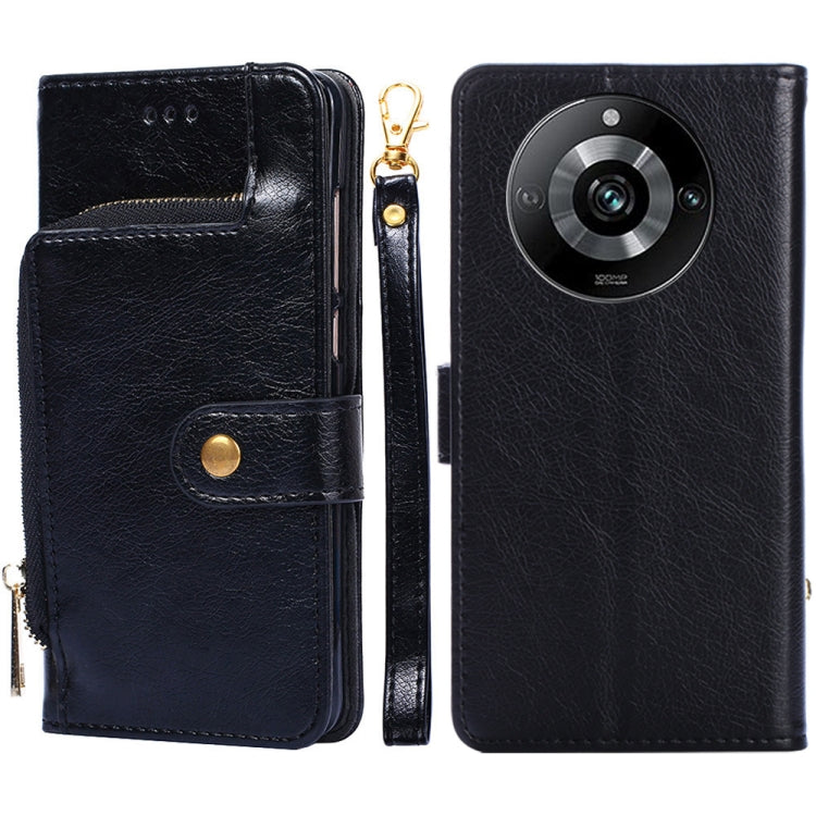 Zipper Bag Leather Phone Case, For Realme GT Neo6 SE, For Realme 12 5G, For Realme 12+ 5G, For Realme 12 Pro 5G, For Realme GT5 Pro 5G, For Realme 11 5G, For Realme 11 Pro / 11 Pro+ 5G, For Realme C65 4G