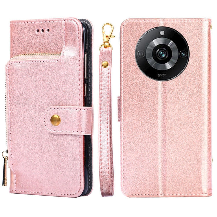 Zipper Bag Leather Phone Case, For Realme GT Neo6 SE, For Realme 12 5G, For Realme 12+ 5G, For Realme 12 Pro 5G, For Realme GT5 Pro 5G, For Realme 11 5G, For Realme 11 Pro / 11 Pro+ 5G, For Realme C65 4G