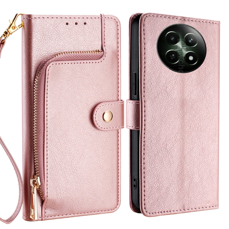 Zipper Bag Leather Phone Case, For Realme GT Neo6 SE, For Realme 12 5G, For Realme 12+ 5G, For Realme 12 Pro 5G, For Realme GT5 Pro 5G, For Realme 11 5G, For Realme 11 Pro / 11 Pro+ 5G, For Realme C65 4G