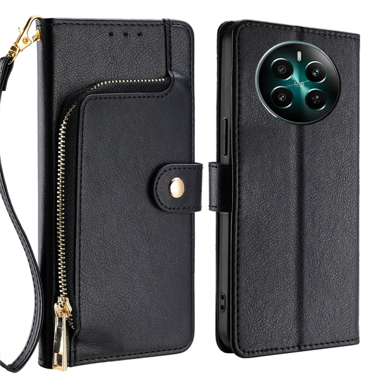 Zipper Bag Leather Phone Case, For Realme GT Neo6 SE, For Realme 12 5G, For Realme 12+ 5G, For Realme 12 Pro 5G, For Realme GT5 Pro 5G, For Realme 11 5G, For Realme 11 Pro / 11 Pro+ 5G, For Realme C65 4G