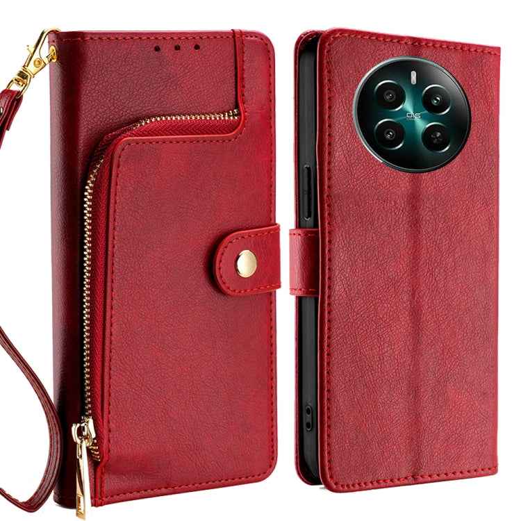 Zipper Bag Leather Phone Case, For Realme 12+ 5G, For Realme 12 Pro 5G, For Realme GT5 Pro 5G, For Realme 11 5G, For Realme 11 Pro / 11 Pro+ 5G, For Realme C65 4G
