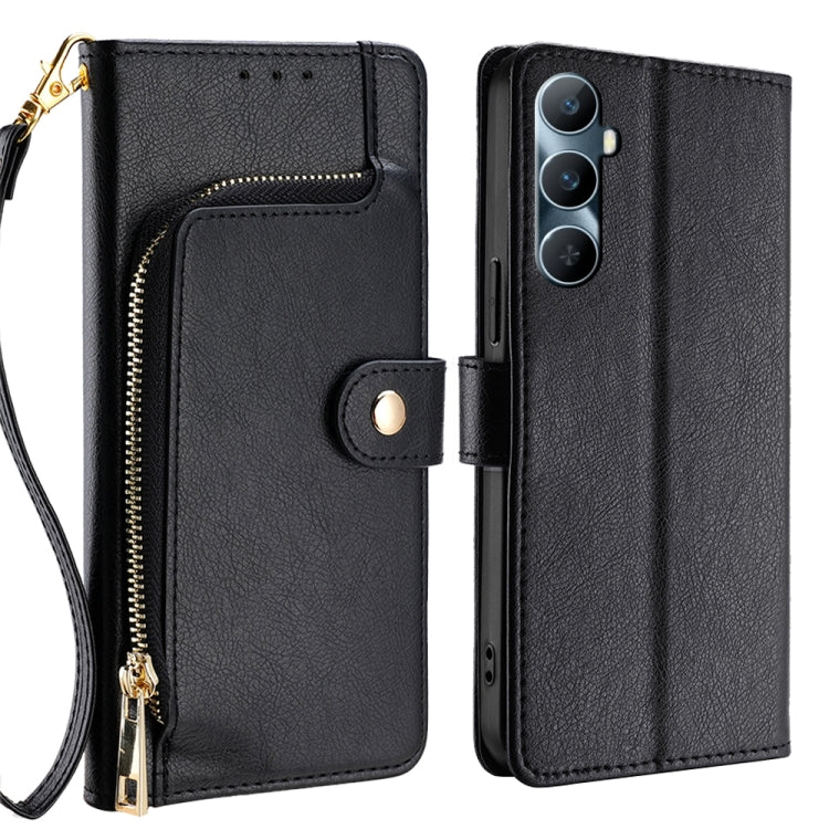 Zipper Bag Leather Phone Case, For Realme GT Neo6 SE, For Realme 12 5G, For Realme 12+ 5G, For Realme 12 Pro 5G, For Realme GT5 Pro 5G, For Realme 11 5G, For Realme 11 Pro / 11 Pro+ 5G, For Realme C65 4G