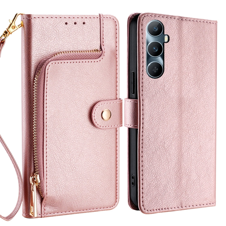 Zipper Bag Leather Phone Case, For Realme GT Neo6 SE, For Realme 12 5G, For Realme 12+ 5G, For Realme 12 Pro 5G, For Realme GT5 Pro 5G, For Realme 11 5G, For Realme 11 Pro / 11 Pro+ 5G, For Realme C65 4G