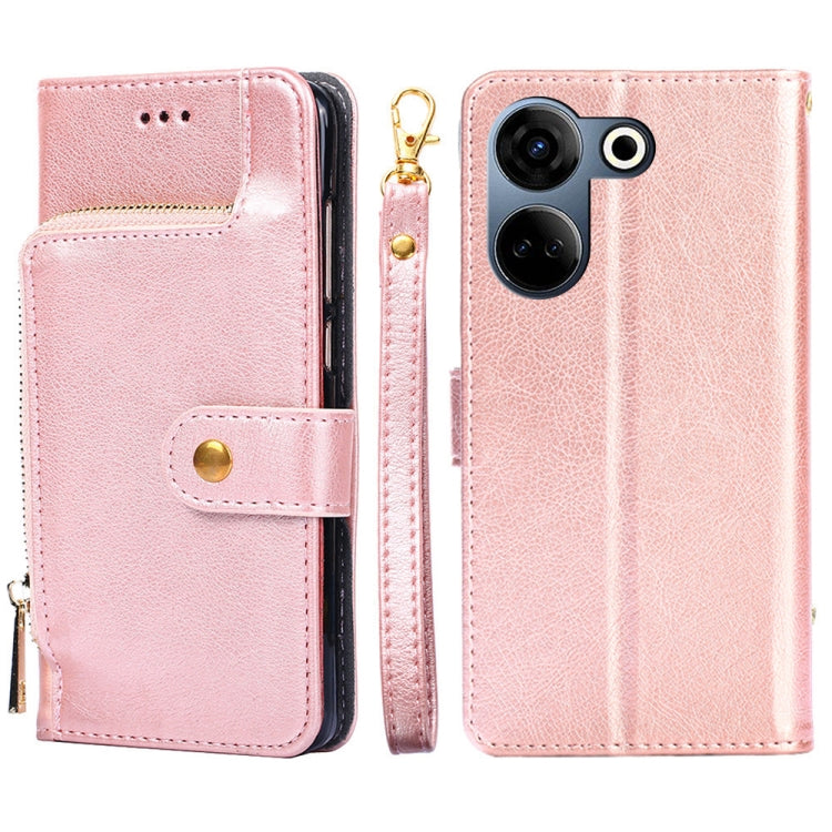 Zipper Bag Leather Phone Case, For Tecno Camon 30 Pro 5G, For Tecno Camon 30, For Tecno Camon 20 Premier 5G, For Tecno Camon 20 Pro 5G, For Tecno Camon 20 Pro 4G
