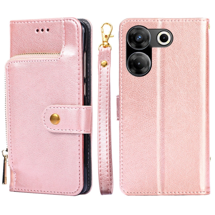 Zipper Bag Leather Phone Case, For Tecno Camon 30 Pro 5G, For Tecno Camon 30, For Tecno Camon 20 Premier 5G, For Tecno Camon 20 Pro 5G, For Tecno Camon 20 Pro 4G