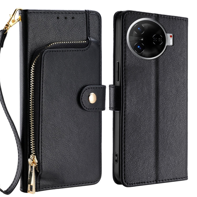 Zipper Bag Leather Phone Case, For Tecno Camon 30 Pro 5G, For Tecno Camon 30, For Tecno Camon 20 Premier 5G, For Tecno Camon 20 Pro 5G, For Tecno Camon 20 Pro 4G
