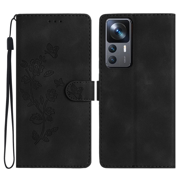 Flower Butterfly Embossing Pattern Leather Phone Case, For Xiaomi Redmi Note 12S, For Xiaomi Redmi 13C 4G, For Xiaomi Redmi Note 12 Pro 5G, For Xiaomi 13T, For Xiaomi Redmi Note 12 5G, For Xiaomi 13 Pro, For Xiaomi 13, For Xiaomi 12T / 12T Pro