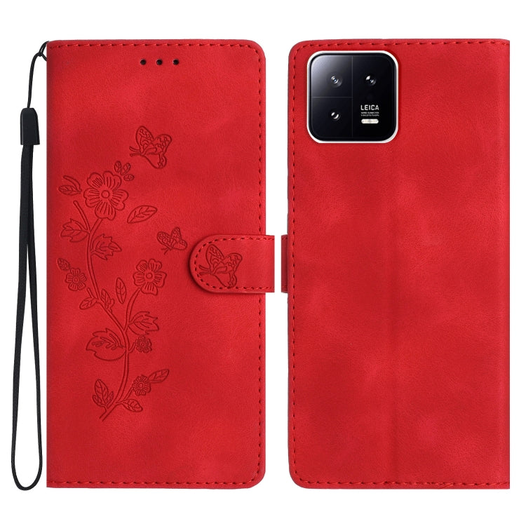 Flower Butterfly Embossing Pattern Leather Phone Case, For Xiaomi Redmi Note 12S, For Xiaomi Redmi 13C 4G, For Xiaomi Redmi Note 12 Pro 5G, For Xiaomi 13T, For Xiaomi Redmi Note 12 5G, For Xiaomi 13 Pro, For Xiaomi 13, For Xiaomi 12T / 12T Pro