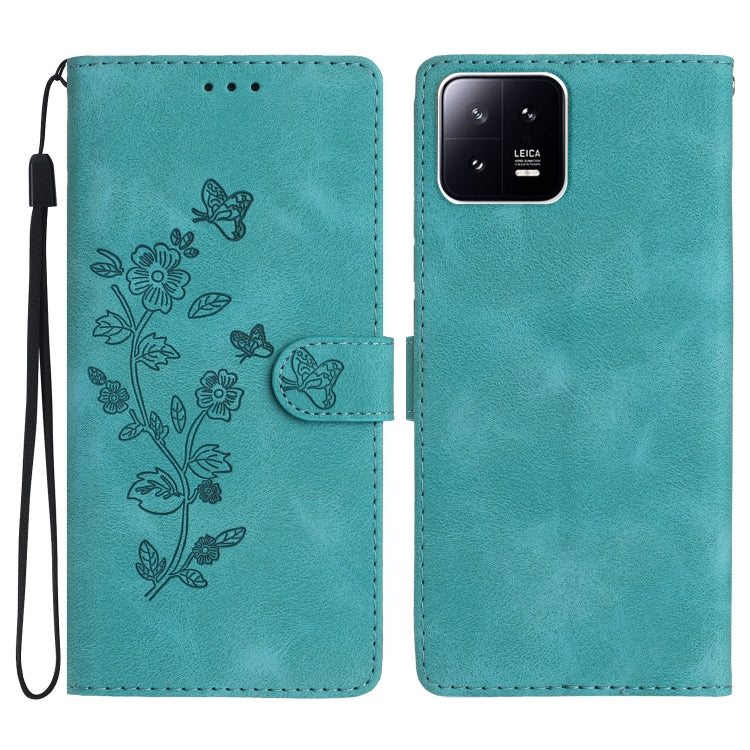 Flower Butterfly Embossing Pattern Leather Phone Case, For Xiaomi Redmi Note 12S, For Xiaomi Redmi 13C 4G, For Xiaomi Redmi Note 12 Pro 5G, For Xiaomi 13T, For Xiaomi Redmi Note 12 5G, For Xiaomi 13 Pro, For Xiaomi 13, For Xiaomi 12T / 12T Pro