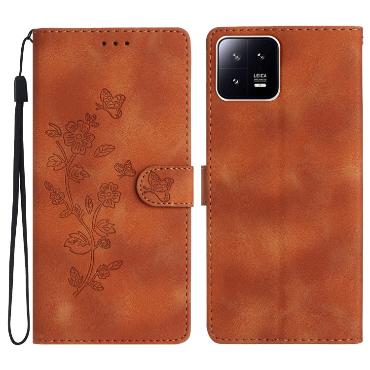 Flower Butterfly Embossing Pattern Leather Phone Case, For Xiaomi Redmi Note 12S, For Xiaomi Redmi 13C 4G, For Xiaomi Redmi Note 12 Pro 5G, For Xiaomi 13T, For Xiaomi Redmi Note 12 5G, For Xiaomi 13 Pro, For Xiaomi 13, For Xiaomi 12T / 12T Pro
