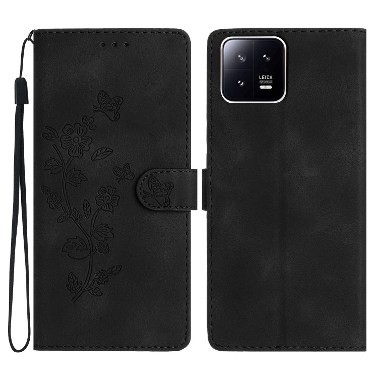 Flower Butterfly Embossing Pattern Leather Phone Case, For Xiaomi Redmi Note 12S, For Xiaomi Redmi 13C 4G, For Xiaomi Redmi Note 12 Pro 5G, For Xiaomi 13T, For Xiaomi Redmi Note 12 5G, For Xiaomi 13 Pro, For Xiaomi 13, For Xiaomi 12T / 12T Pro