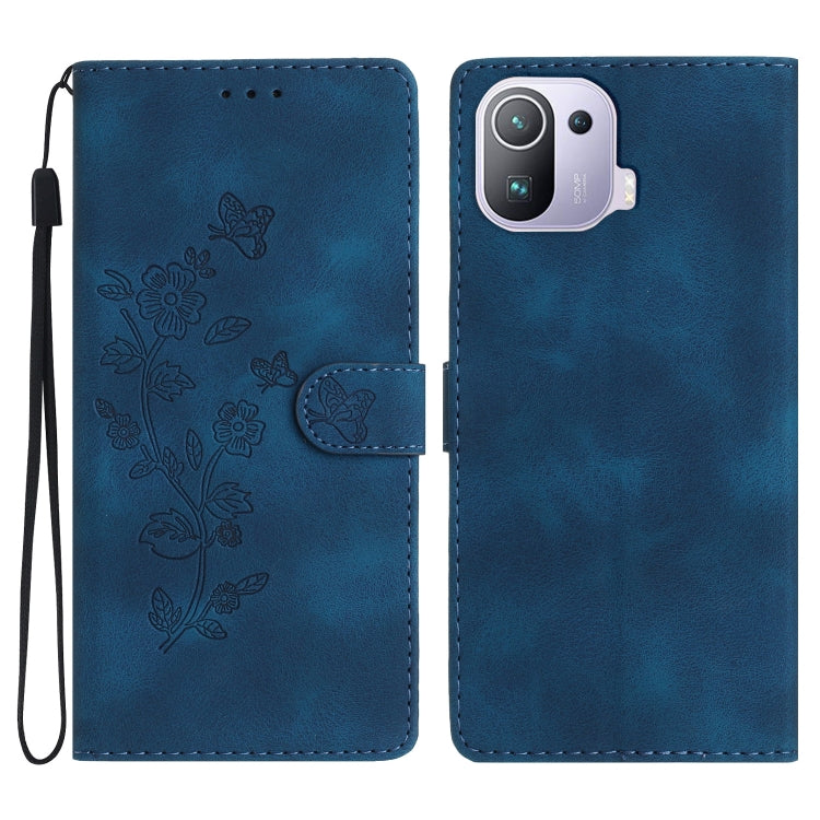 Flower Butterfly Embossing Pattern Leather Phone Case, For Xiaomi Redmi 10, For Xiaomi Mi 11 Lite, For Xiaomi Mi 11 Ultra, For Xiaomi Mi 11 Pro, For Xiaomi Redmi Note 10 5G, For Xiaomi Redmi Note 10 4G / Note 10S, For Xiaomi Redmi Note 10 Pro / 10 Pro ...